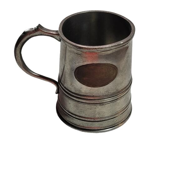 Antique Pewter Copper Brass Plate Tavern Cosplay Tankard Stein Mug - Picture 1 of 8